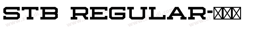 STB Regular字体转换 STB Regular字体转换